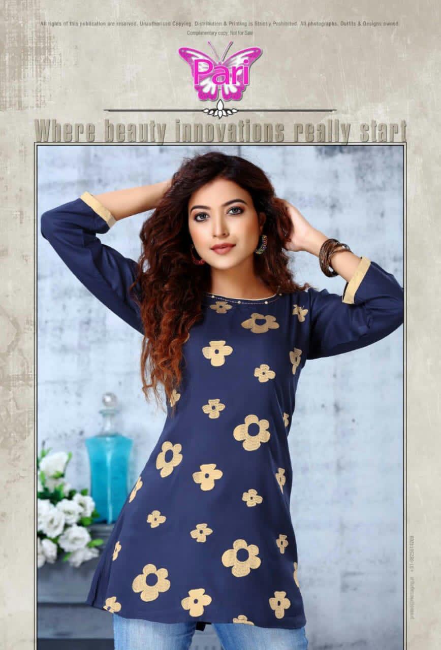 Pari Drishti Vol 2 Latest Designer Casual Wear Short Tops Collection 